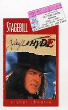 Kelli O'Hara (Debut) "JEKYLL and HYDE" Chuck Wagner 1999 Detroit Playbill Ticket