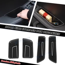 Front Rear Door Storage Box Insert Tray Organizer for Porsche Macan 2015-up 4PCS