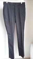 Edwards Womens Pants Size 12 UR Black Polyester/Cotton Blend Unhemmed NWT