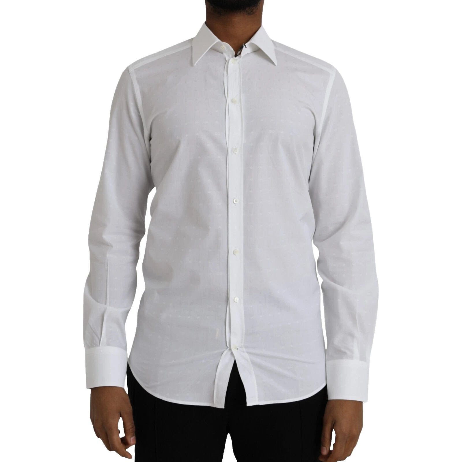 Dolce&Gabbana Long Sleeve Regular Size Dress Shirts for Men