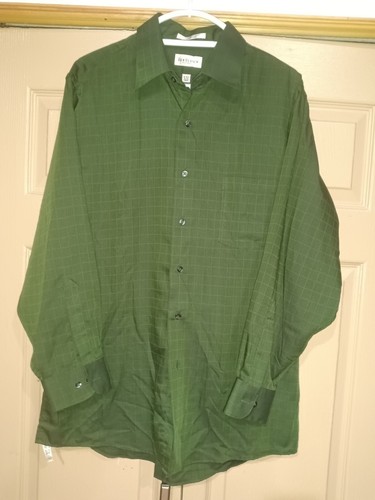 Chemise Homme Van Heusen Sans Rides - Rayures Multicolores - Taille L (16-16.5) - Occasion Très Bon état