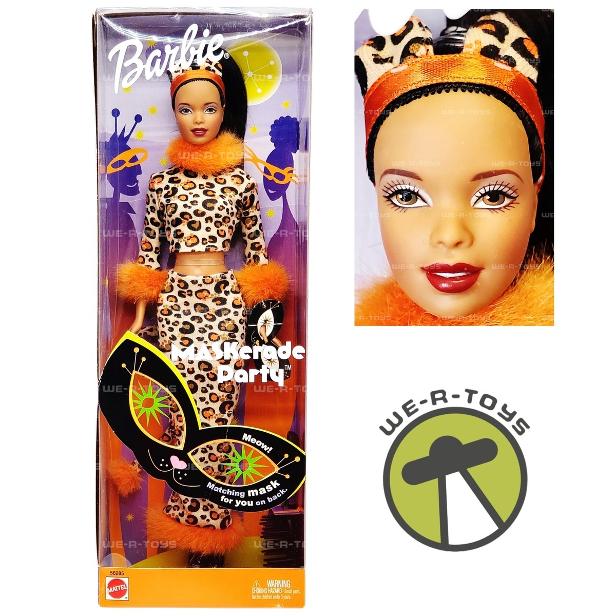 Maskerade Party Barbie Halloween Doll African American 2002