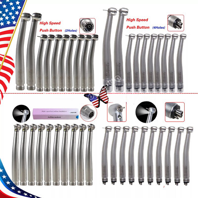 1-10 NSK Style Dental Fiber Optic LED E-generator/ High Speed Handpiece 2/4Holes