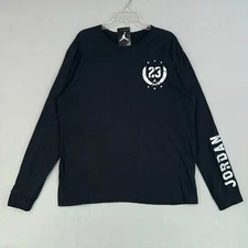 Air Jordan Shirt Mens XL Black FOLD EM Tee Iridescent Nike Jumpman Active Street