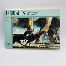 Vintage Dinosaurs Postcard Book 30 Postcards Full Color 1990s Fawcett Pavilion