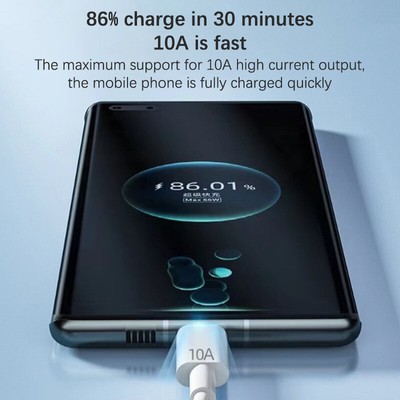 120W 10A USB Type C USB Cable Super Fast Charing Line for Mobile Phone Data Cord