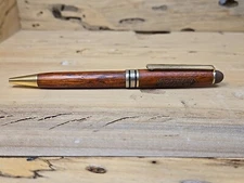 Wood Pen With Gold Accents Northern Computer Inc Advertising*Needs Ink* G129