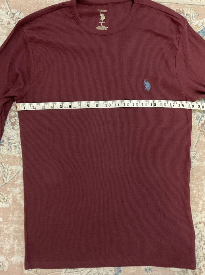 U.S. Polo Assn. Ropa de dormir para hombre talla L térmica manga larga borgoña Foto 2 de 4