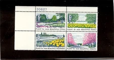   SCOTT#1365-68, 6C STAMP BEAUTIFICATION OF AMERICA  PLATE BLOCK OF 4 MNH  OG