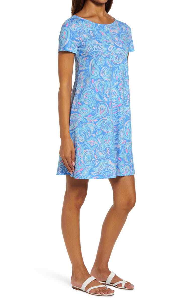 lilly❤︎‬様 NEW Lilly Pulitzer KIMI T SHIRT SWING DRESS Zanzibar Blue