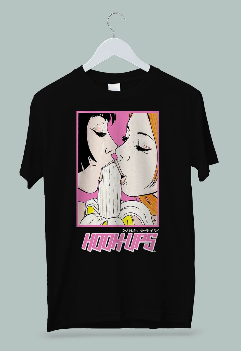 Hookups Skateboard Girls Eating Banana T-Shirt Unisex M L XL 2XL