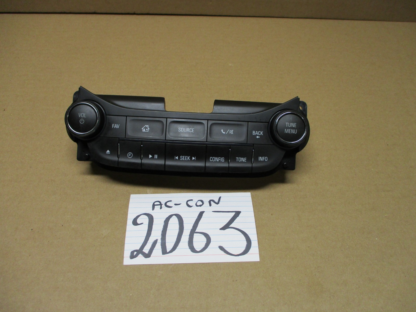 2014 2015 Chevrolet Malibu Radio Control Panel Used Stock #2063-AC 