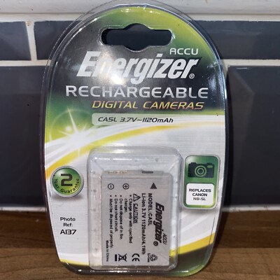 Energizer wiederaufladbarer Lithium-Ionen-Akku 3,7 V / 1120 mAh / ersetzt Canon NB SL
