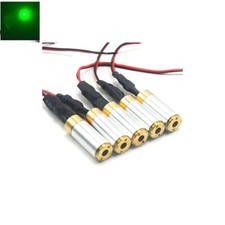 5pcs 532nm 10mW Green Focus DOT Laser Diode Module 5V Brass Locator LED