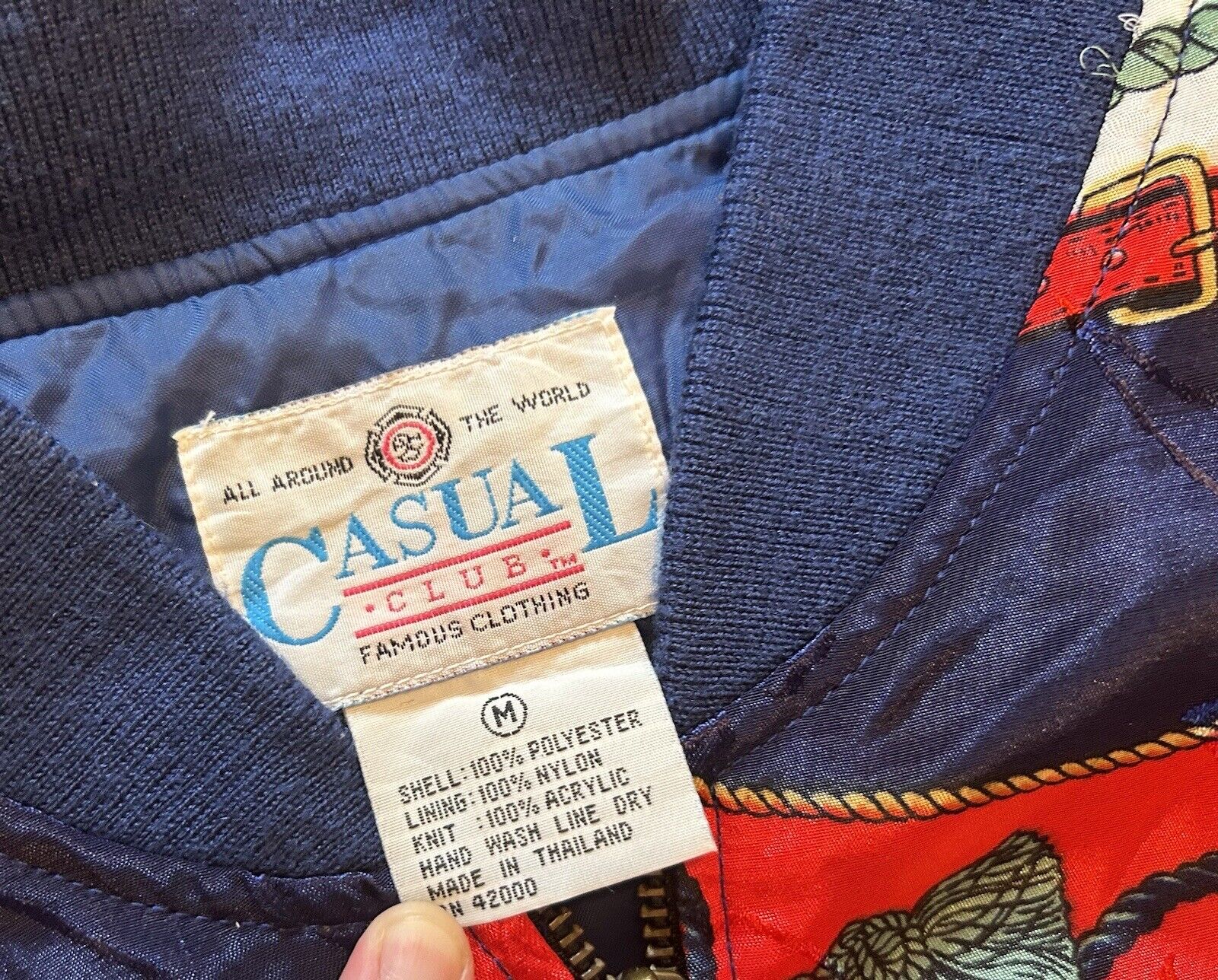 Vintage Versace Style Satin Jacket Medium Casual … - image 4