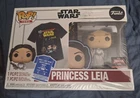 Princess Leia Star Wars Funko Pop & Large T-Shirt Target Con Exclusive SEALED