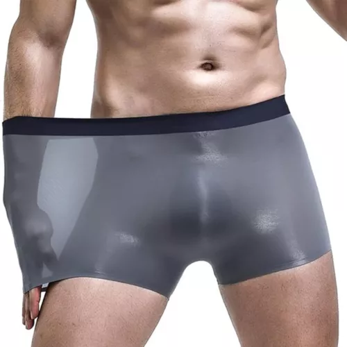 3 PIEZAS Hombres 3D-Bolsa Boxer Calzoncillos Anti-Rozaduras Ropa Interior Seda Hielo Transpirable - Imagen 15 de 38