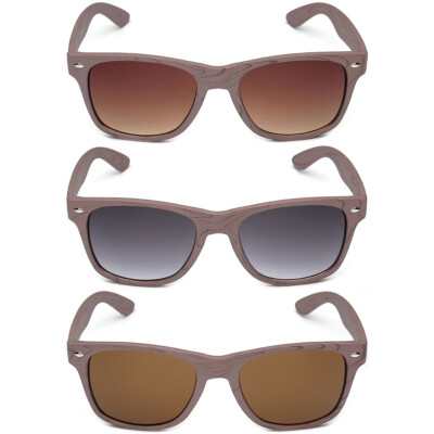 6PC COMBO Wood Print Frame Women Retro Fashion Iconic Style Sunglasses Wholesale