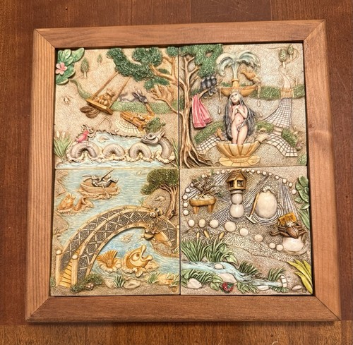 "Picturesque Zen Garden" tile set by Harmony Kingdom.