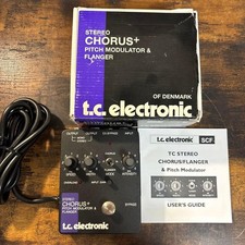 TC Electronic SCF Stereo Chorus Plus Guitar Effects Pedal Used