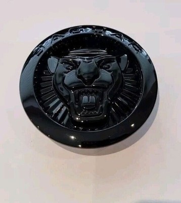 Jaguar 86mm Gloss Black Front Grill Emblem XF XJ XKR I- Pace F-pace E-Pace 1x