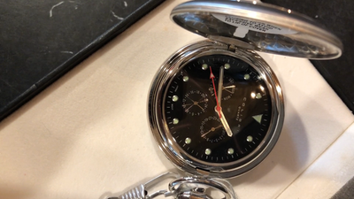 COLIBRI SILVER POCKET WATCH PWQ096905Q $125 Retail | eBay