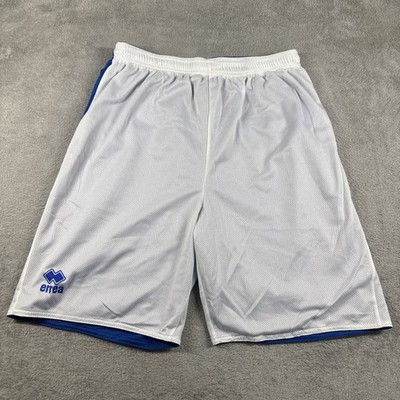 Errea Men's Shorts Football Essential Flag White And Blue Size XXXL *READ