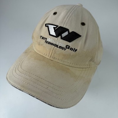 Tom Wishon Golf Baseball Cap Men's One Size Adjustable Tan 100% Cotton
