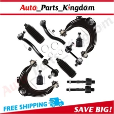 12x Fits 2004-2008 Acura Honda Fornt Upper Control Arm And Ball Joints Tie Rods