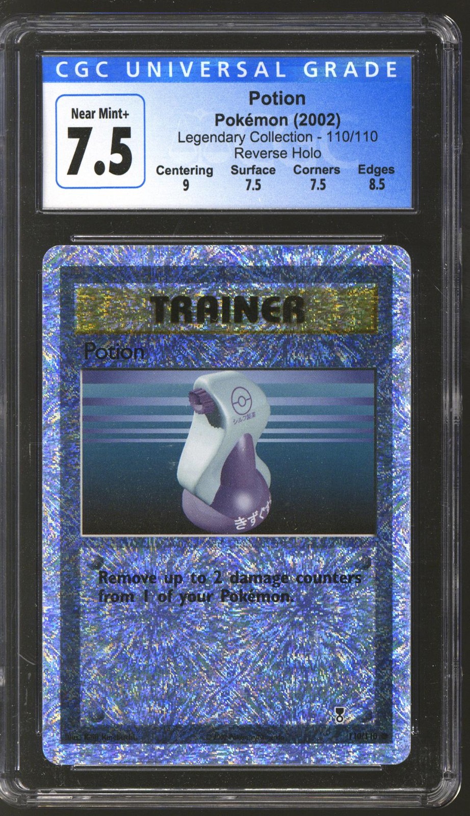 Pokemon Legendary Collection Reverse Holo Foil Potion 110/110 CGC 7.5