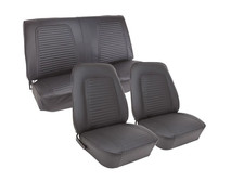 1969 Chevrolet Camaro Standard Black Front Rear Seat Upholstery Kit
