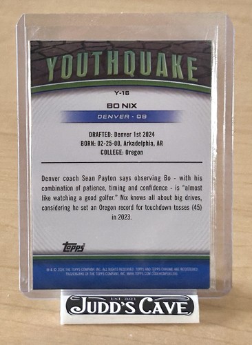 π¨2024 RC BO NIX 2 CARD DEAL- Zenith State of Art #20 & Topps Youthquake #Y-16π - Picture 5 of 5