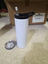 20 oz Sublimation Tumblers Duo -Comes with 2 Lids, Straws. 25 Pack