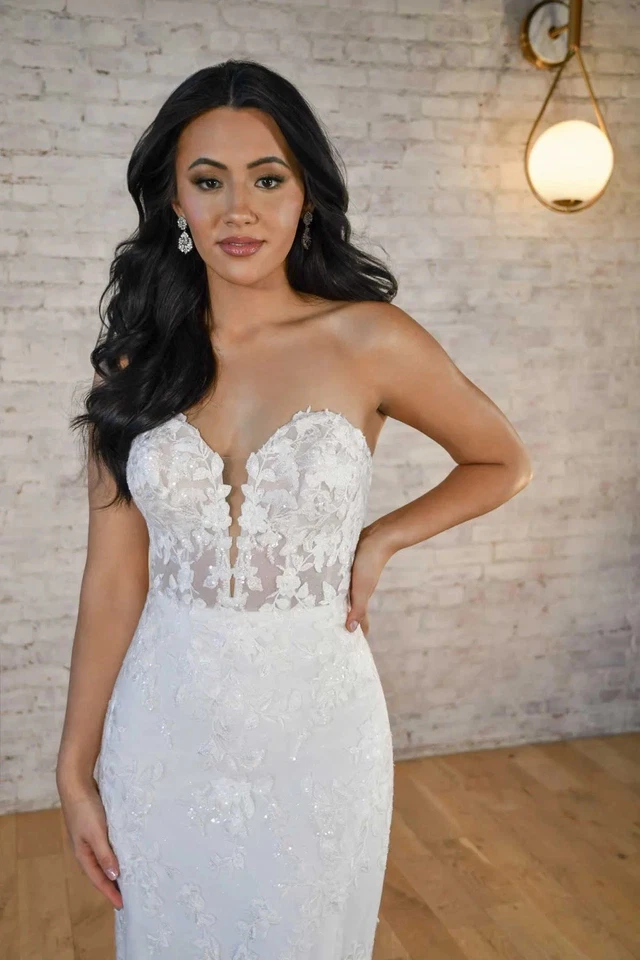 全新!! Stella York 7736 露肩婚纱礼服 18/20 码 - 优惠 — 第 2/4 张图片