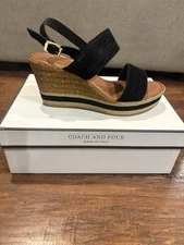 Coach And Four Wedge platorm  Sandals Size Women’s US  6 - NIB