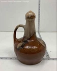 Brush McCoy Brown Onyx Ceramic Jug Stopper Vintage Collectible Pottery 9.4