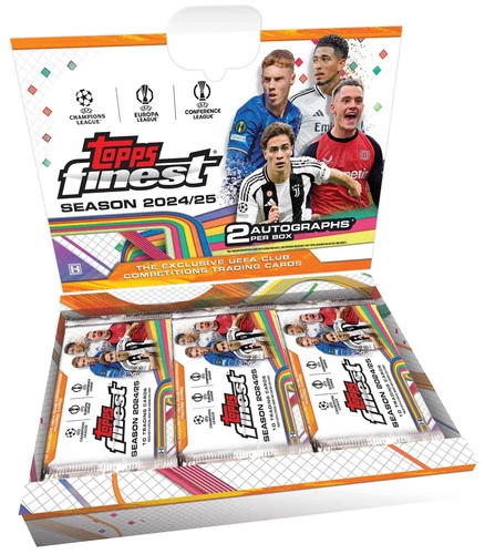 2024/25 Topps UEFA Club Competitions Finest Soccer Hobby Box Stock #249002