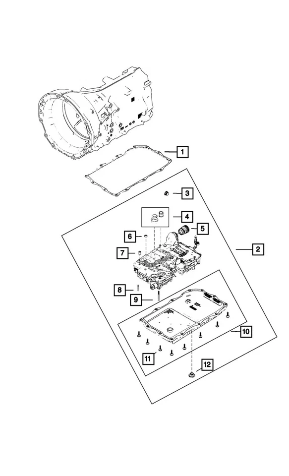 CARGADOR 300 cárter de aceite y filtro de transmisión Mopar genuino 68261170AA 2015-2021 Foto 4 de 4