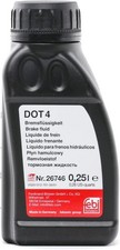 Febi bilstein 26746 Brake Fluid DOT4, pack of one, 0.25 Litres 0.45 per litre