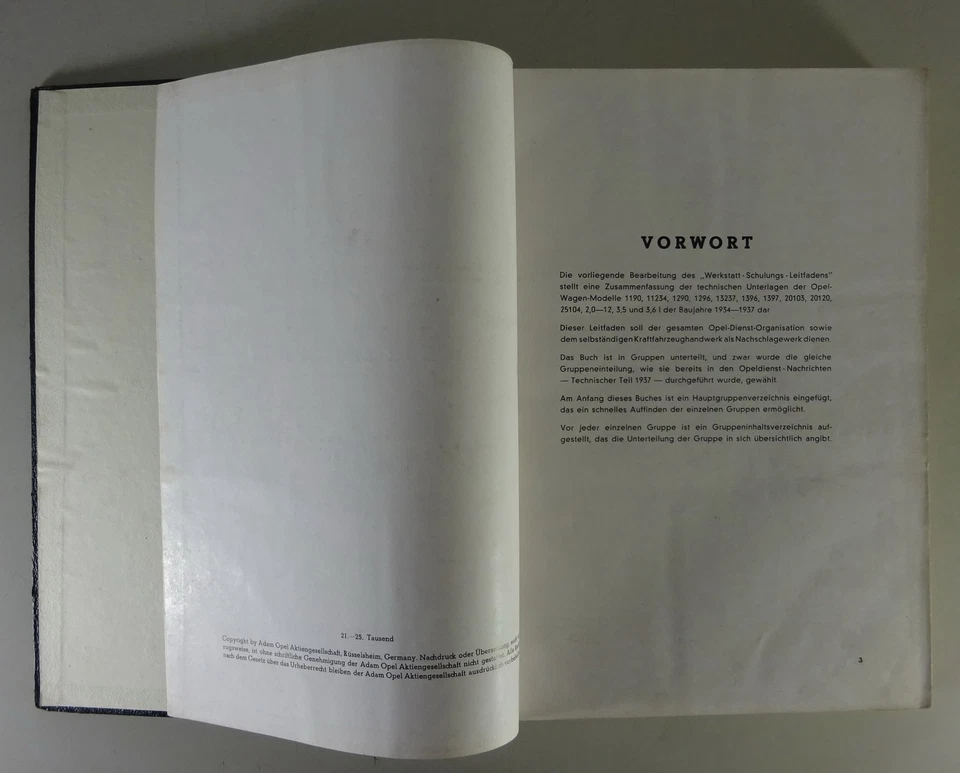 Manual De Taller Opel P4, Kadett / Olympia / 6 / BLITZ / Cabrio Año 1934 - 1937 - Imagen 4 de 4