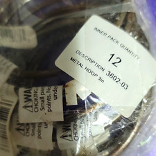 Metal Hoop 3in Rings/Hoops, 3 in Diameter, Lot of 12, MPN 3602-03