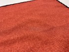 Red Orange Linen Pocket Square with Navy Blue Piping Reversible Nordstrom 12x12 — photo 2