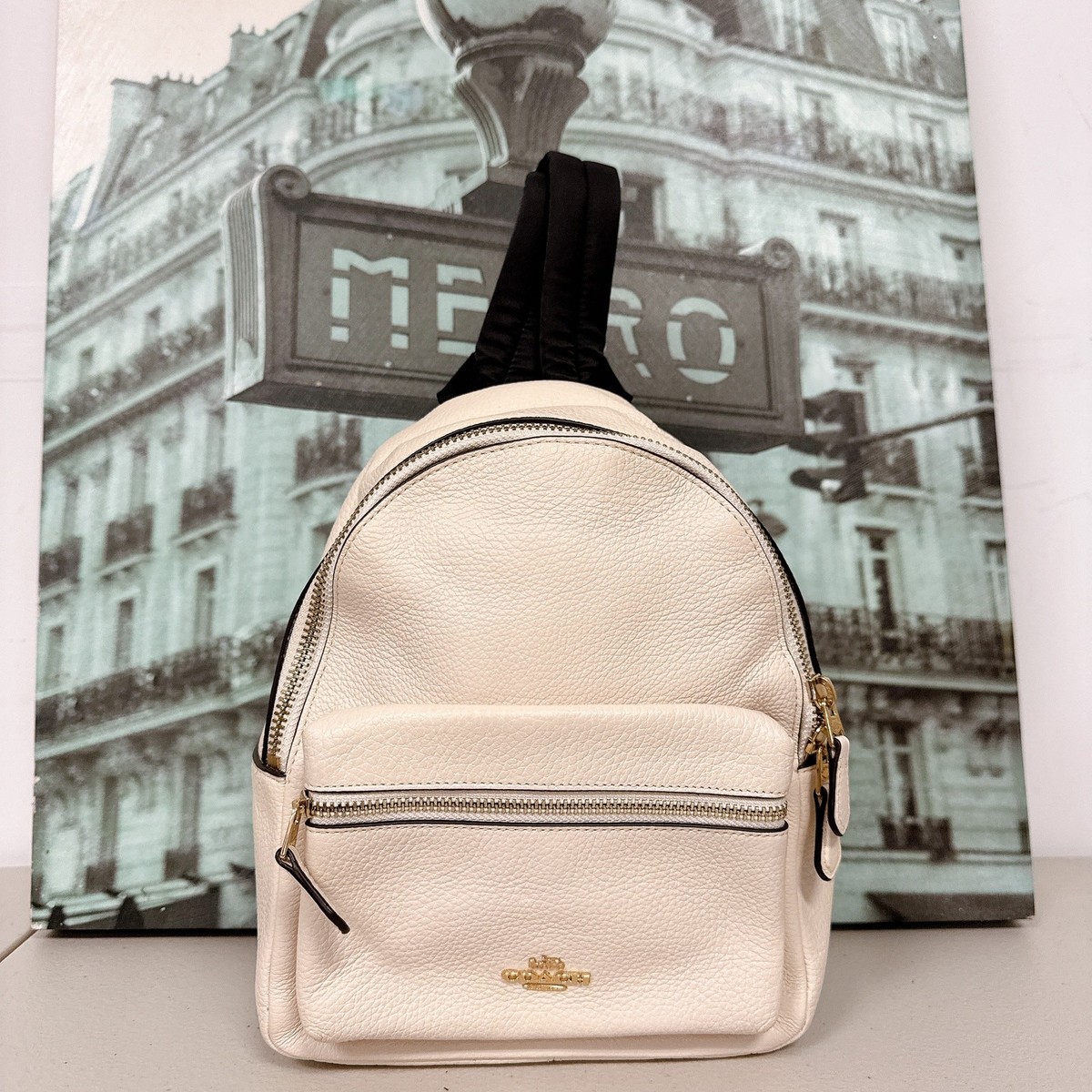 Coach F28995 Mini Charlie Backpack Bag IN Chalk | eBay display picture 3