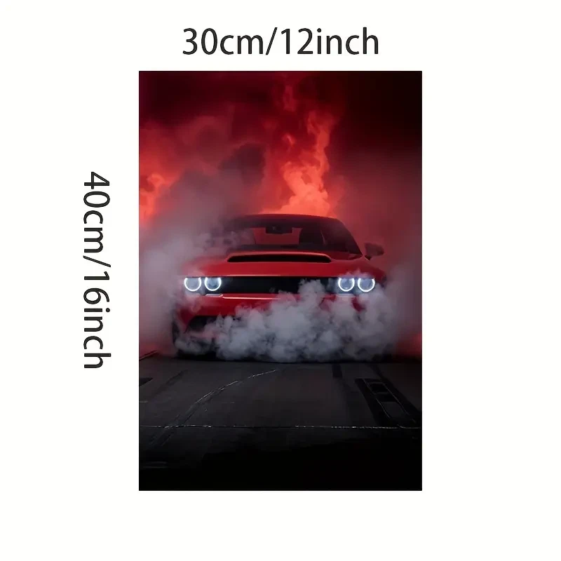 Póster Dodge Hellcat | Impresión en lienzo de arte de pared Muscle Car para amantes de los autos Foto 4 de 4