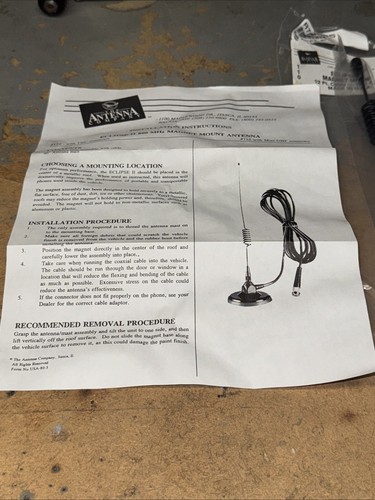 Eclipse II 800 MHz Magnet Mount 12 Ft. Cable Antenna - Zdjęcie 9 z 11