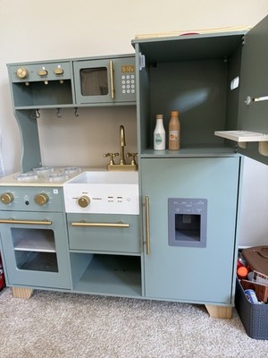Robud  Bean Green  Wooden Kitchen Set, Microwave Dishwasher Sink Ages 3+ 2025