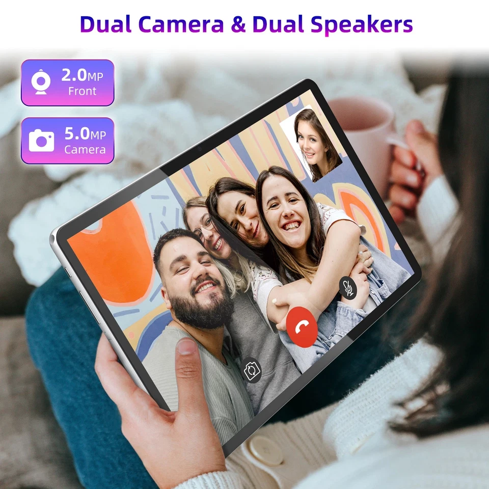 Tablet SGIN 10.1" Android 2GB RAM 64GB ROM Cuatro Núcleos IPS WiFi Bluetooth Tipo-C Foto 4 de 4