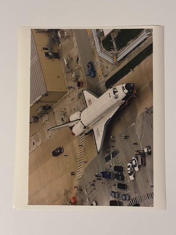 NASA STS-79 Atlantis From Atop VAB During Rollout Prep Press Photo B