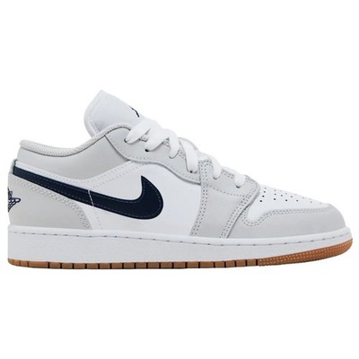 Nike Air Jordan 1 Low Midnight Navy Neutral Grey 553558-146 Mens