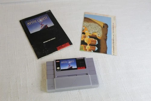 Final Fantasy Mystic Quest SNES Super Nintendo Game w/ Manual & Map Tested